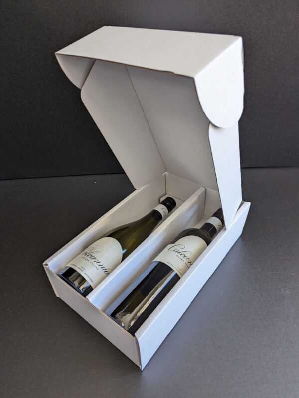 2 Bottle Laydown Mailer & Divider set -  Bundle 10 Premium White