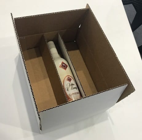 3 Bottle sending Wine Shipper