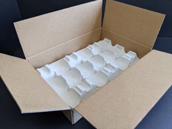 6 Bottle Carton with divider